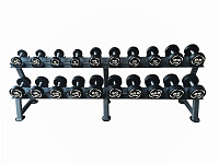 Комплект PVC гантелей 2,5-25кг (10пар) со стойкой