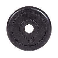 Диск обрезиненный Classic черный D26 мм PROFI-FIT  1 кг