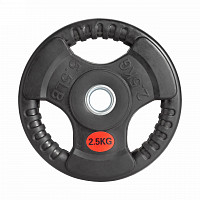 Диск 31 мм. обрезиненный с 3-мя хватами 2,5 кг, VictoryFit VF-S250250