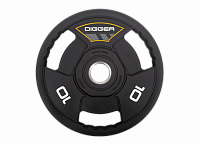 Диск олимпийский полиуретановый 3-х хватовый 10кг Hasttings Digger HD51C3A-10
