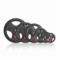 Набор дисков 31 мм. обрезиненных с 3-мя хватами (пары) от 1,25-20 кг, VictoryFit...
