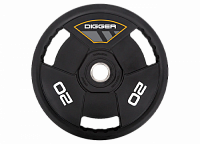 Диск олимпийский полиуретановый 3-х хватовый 20кг Hasttings Digger HD51C3A-20