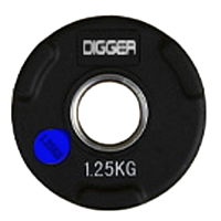 Диск олимпийский обрезиненный 3-х хватовый 1,25кг Hasttings Digger HD51C1C-1,25